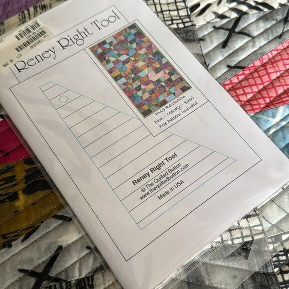 Reney Right Tool Quilting Ruler 30/60/90 Degree NWT - Picture 8 of 8